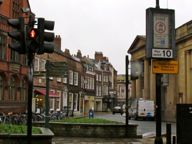 City Street and signs.