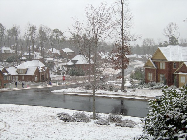 2008 Light Dusting of Snow in Birmingham, AL