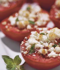 Broiled Tomatoes with Feta