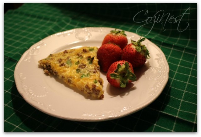 Frittata with Strawberries