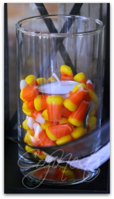 candy corn candles