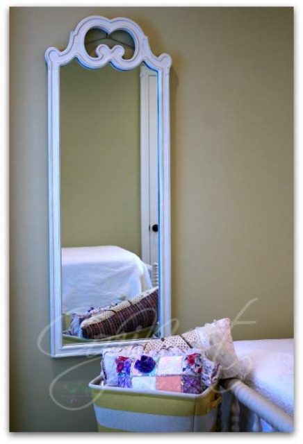 A full length mirror is a must in a guest room.
