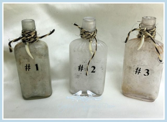 Set of three bottles