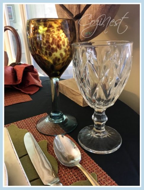 leopard glassware