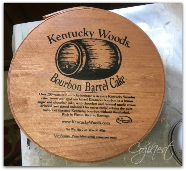 Pecan Stained Bourbon Cake Box